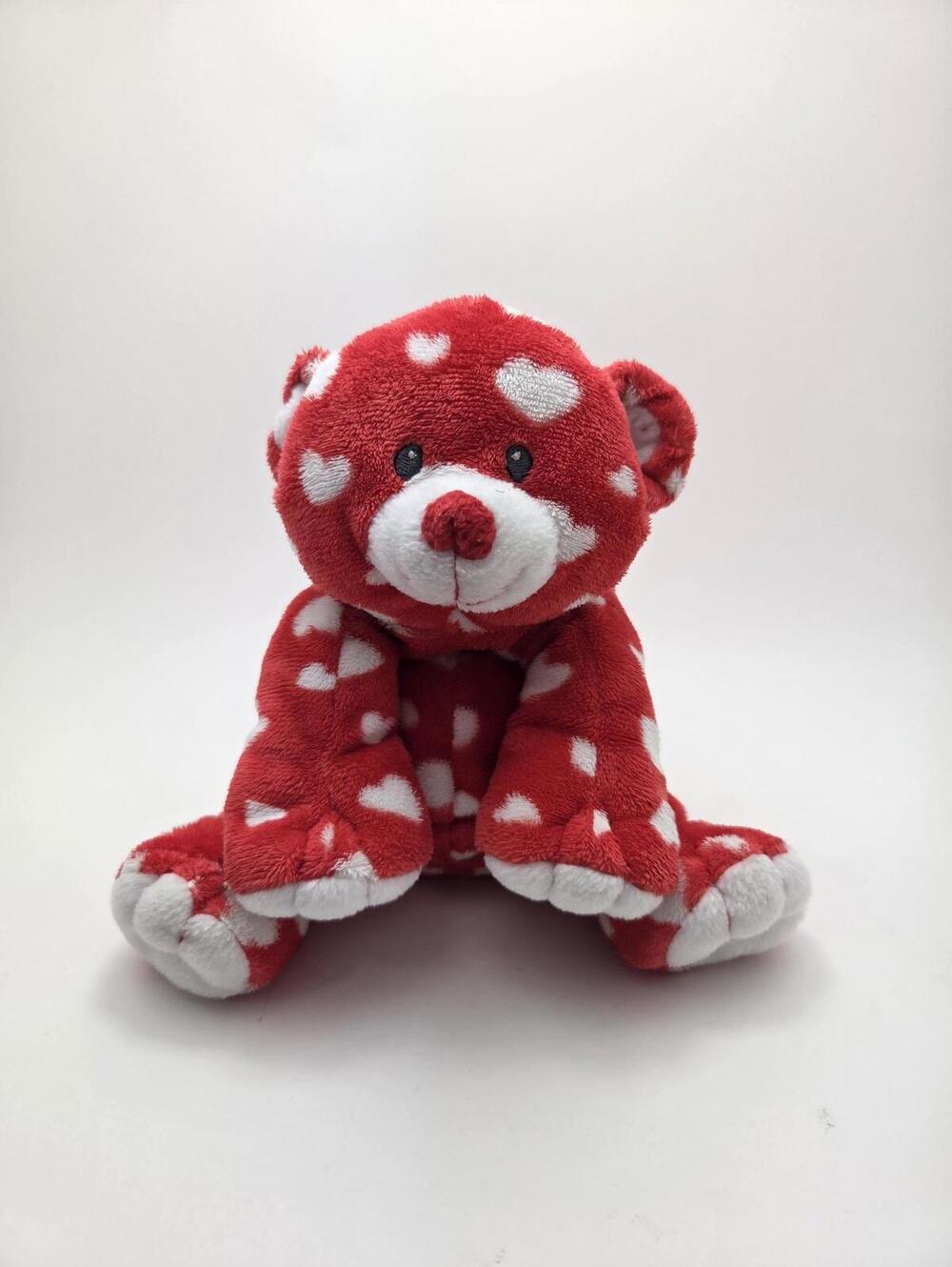 Ty Pluffies Collection “Dreamly” the Red Bear No Hang Tag (8 inch)